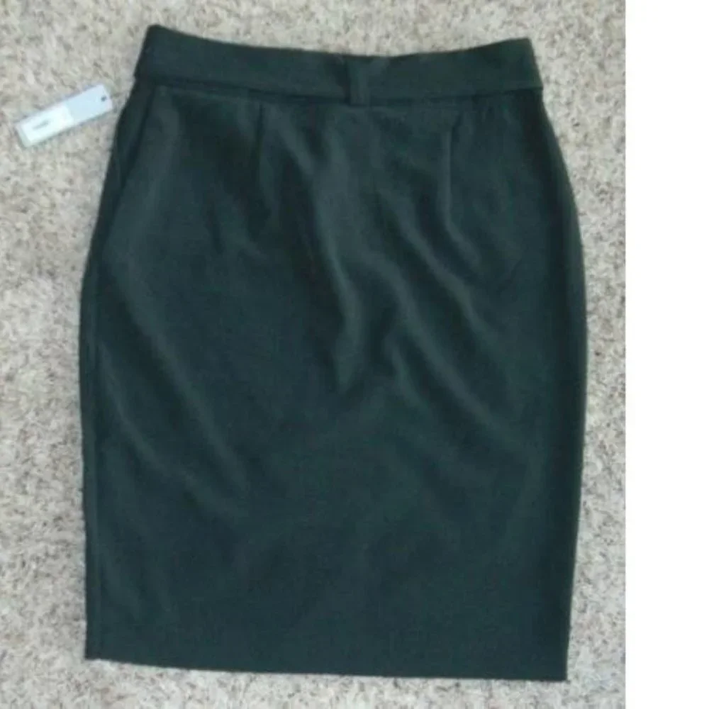 Apt 9 Pencil Skirt Womens 14 Peat Tie Front Sash Midi Side Slits Dress Sleek